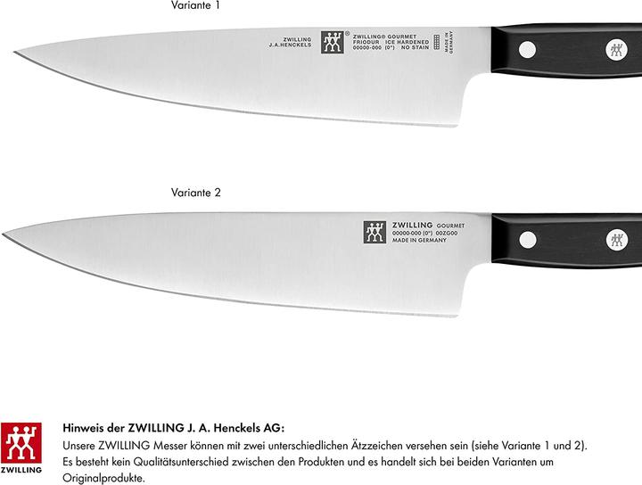 Actual product image Zwilling 1002455 Gourmet Self-sharpening Knife Block 7 pieces, grey