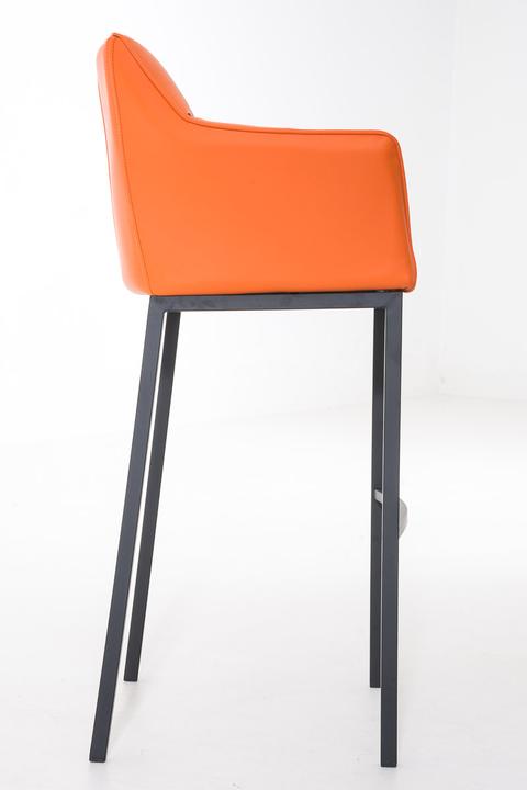 Actual product image CLP Barstool Damaso B with 4-leg frame, orange