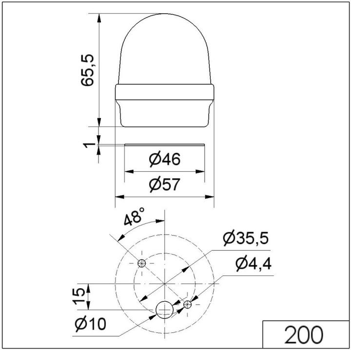 Actual product image Werma Permanent light