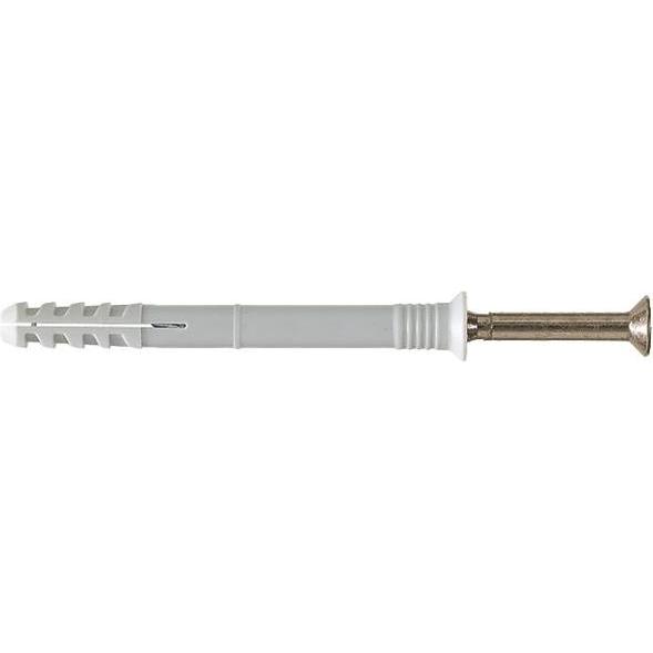 Dübel, Nageldübel Schlagdübel 6 x 40 mm Senkkopf mit Schraube Bohr ø 8 mm verzinkt (200 Stk.)