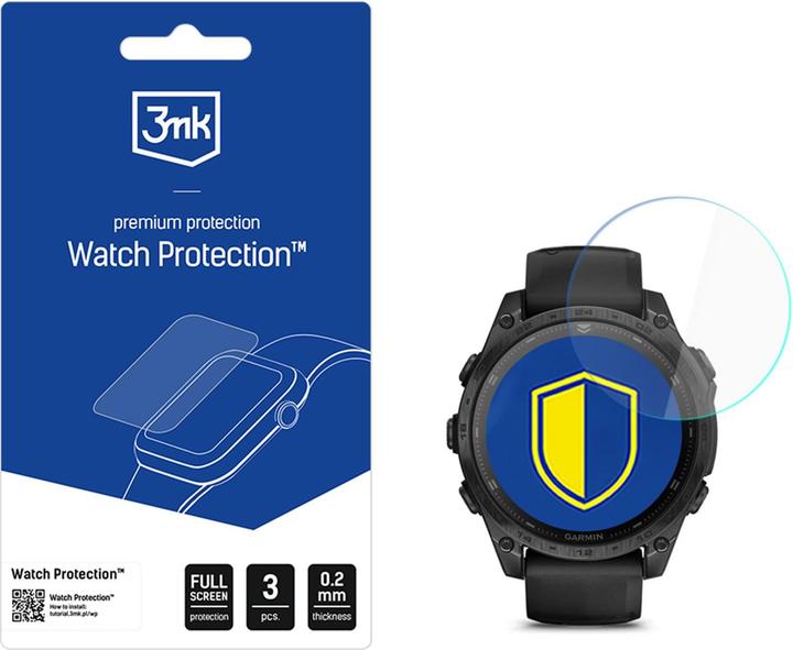 3MK Hybrid Glass Watch Protection FlexibleGlass for Garmin Tactix 8 47mm