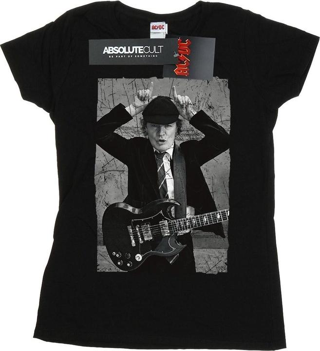 Produktbild AC/DC Angus Young Distressed Foto TShirt aus Baumwolle (L)