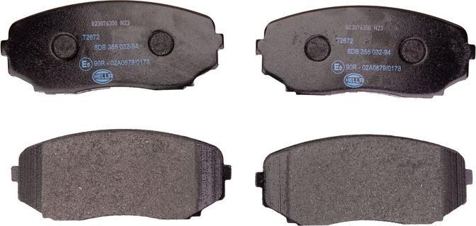 Produktbild Hella 8DB 355 032-941 Bremsbelagsatz Scheibenbremse