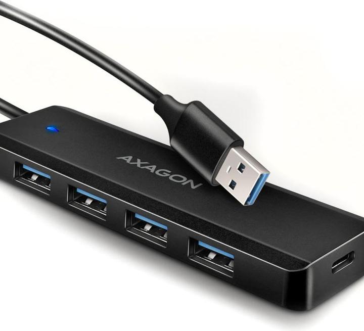 Actual product image Axagon HUE-C1A 4-port 5 Gbit (USB-C, 4 Ports)
