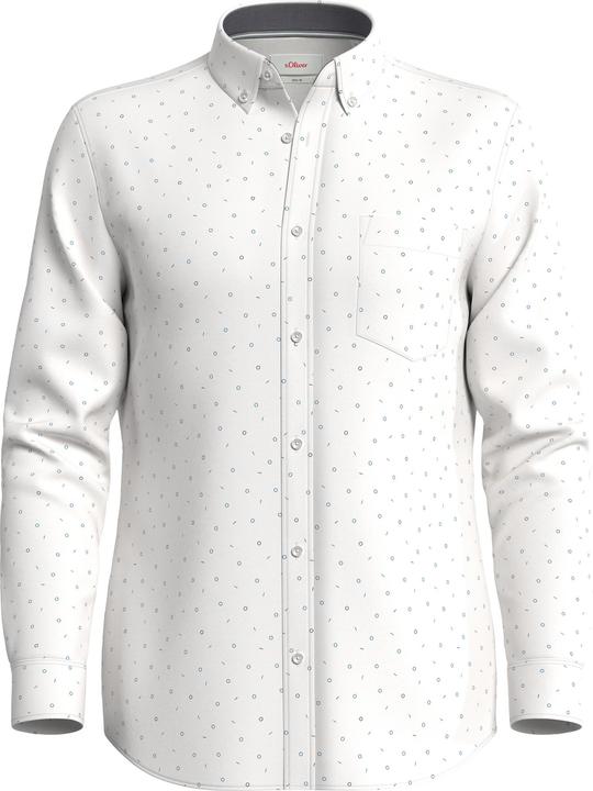 Produktbild s.Oliver Hemd Slim: Hemd mit Allover-Print (3XL)