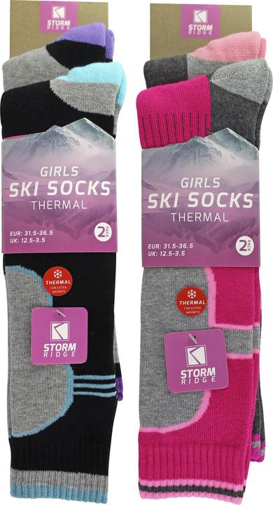 Sock Snob 4er-Pack Skisocken | Thermo-Wintersocken (31 - 35)