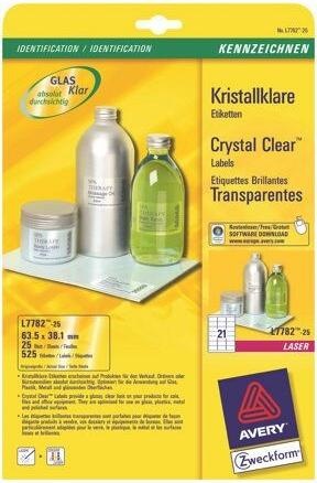 Produktbild Avery Kristallklare Etiketten