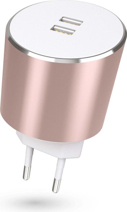 Actual product image Kit USBMCALUEU3RG, Indoor, AC, 5 V, 3.4 A, Rose gold