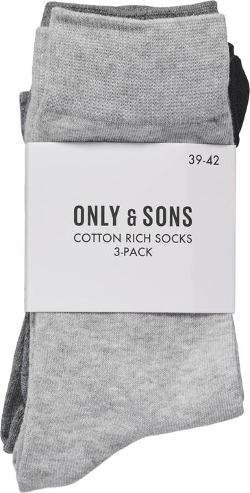 Image du produit Only & Sons Onsbasic Cotton Sock 3 Pack Noos (Lot de 3, 39 - 42)