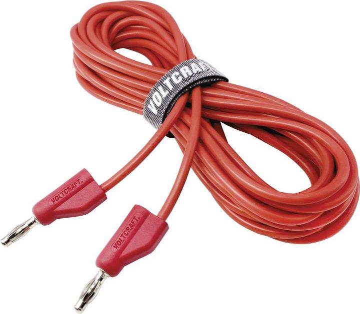 Actual product image Voltcraft Highly flexible test leads SET 5.0 m 30 V/AC, 60 V/DC 10 A