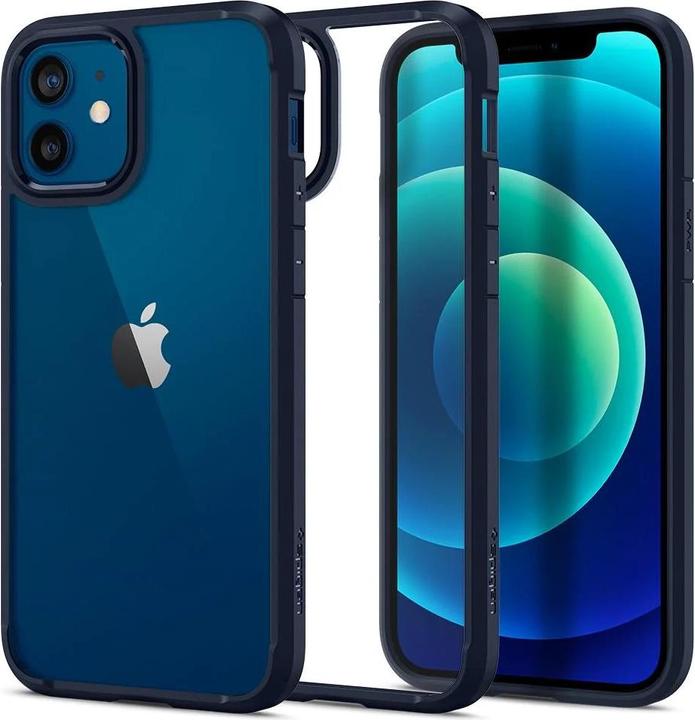 Actual product image Spigen Ultra Hybrid Cell Phone Protective Case 15.5 cm (6.1" ) Cover Blue (Apple iPhone 12, Apple iPhone 12 Pro)