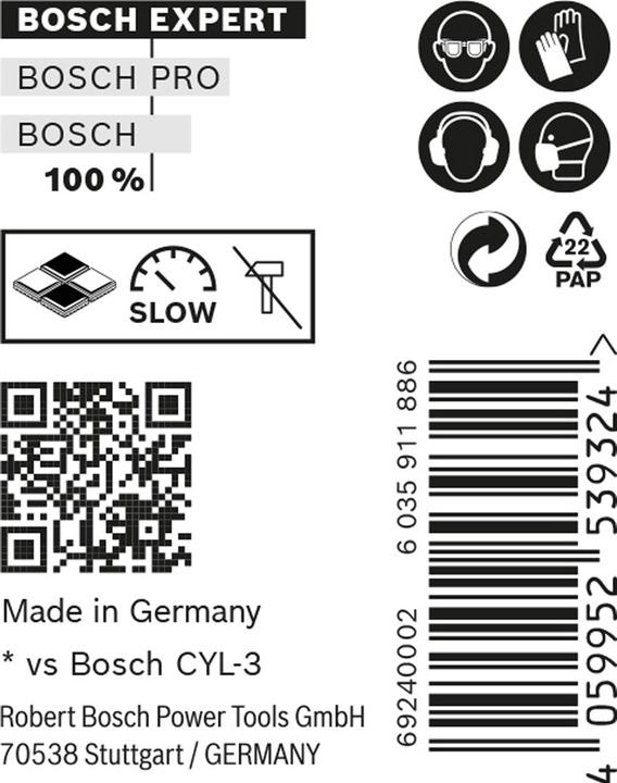 Productafbeelding Bosch Professional Zubehör Expert CYL-9 MultiConstructieboor, 5,5 x 50 x85 mm, d 5,5 mm, 10 st. (5,5 mm)