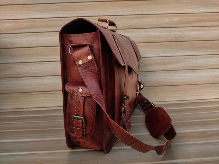 Immagine prodotto Only-Bags.Store Borsa messenger in pelle, borsa per computer portatile personalizzata, borsa da uomo a cartella