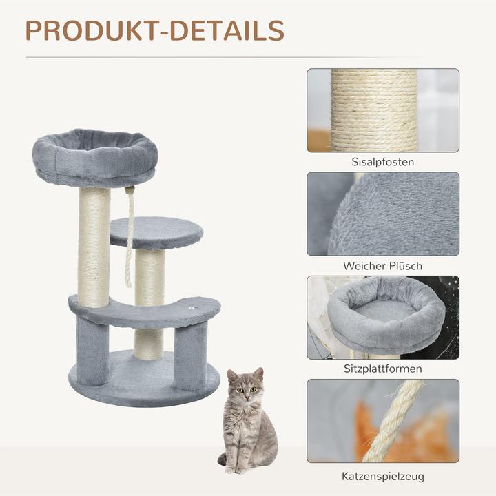Actual product image PawHut Climbing tree for cats (65 cm, Grey)