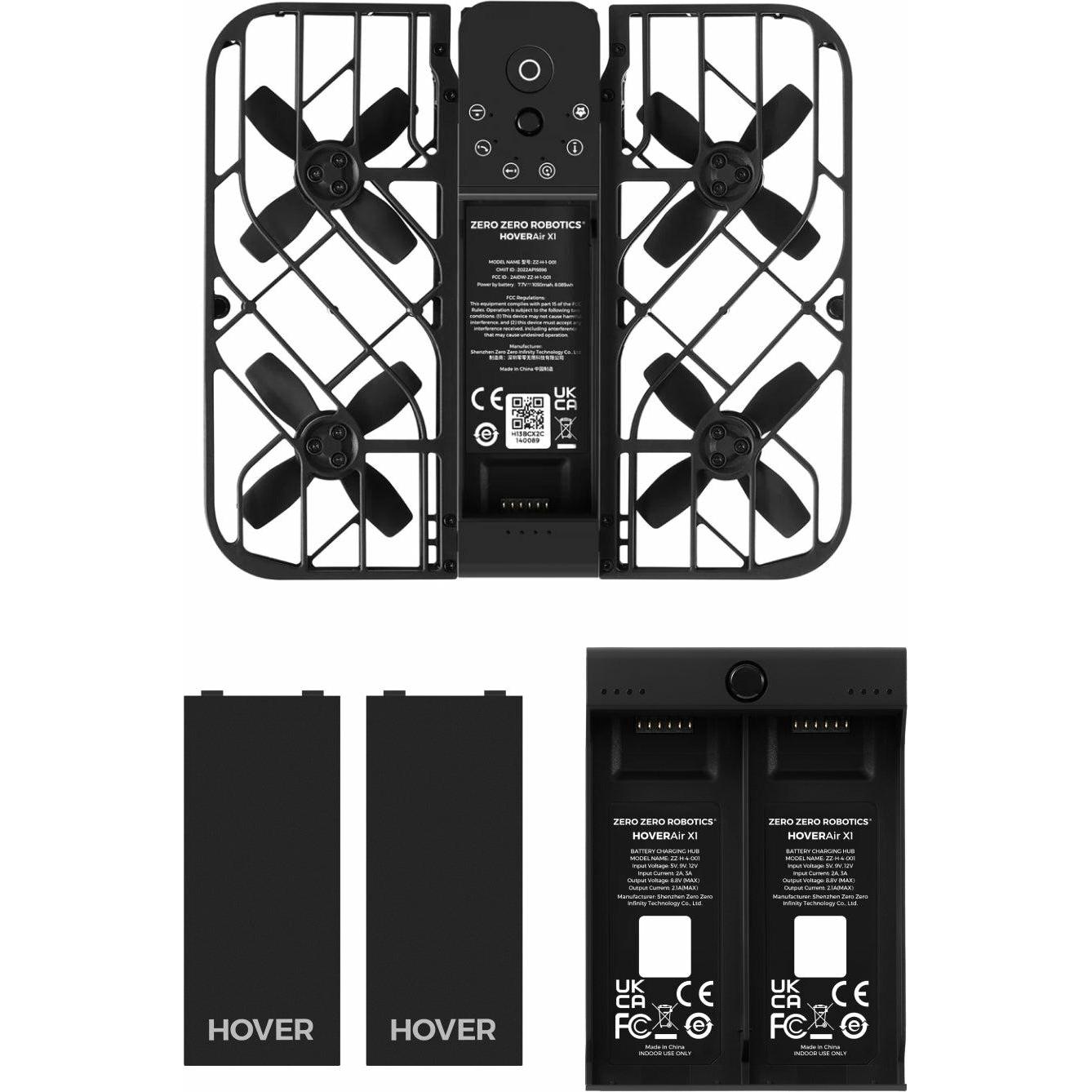 Thumbnail - HoverAir X1 Combo (30 min, 125 g, 12 Mpx), Drohne, Schwarz