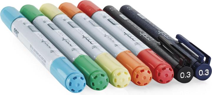 Produktbild Copic Doodle Kit Rainbow (7x)