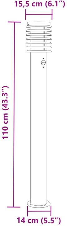 Image du produit vidaXL Stehleuchte aussen (E27, IP44)