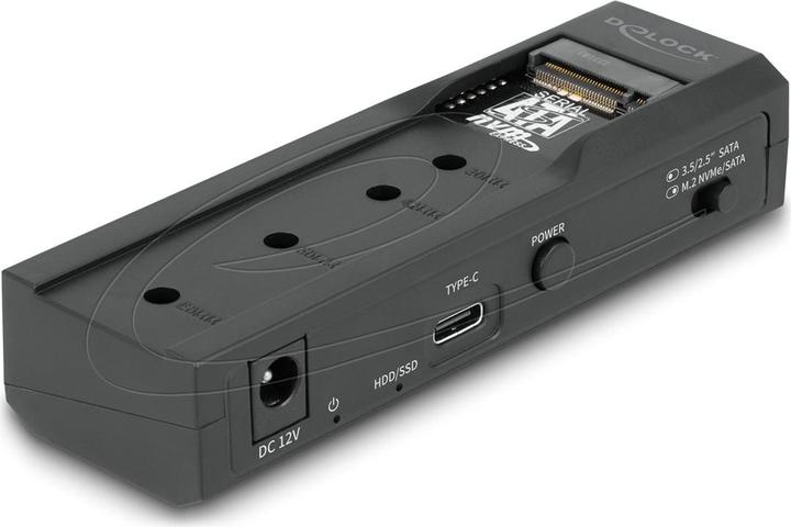 Delock USB Type-C Konverter für 1 x M.2 SSD oder 1 x SATA SS