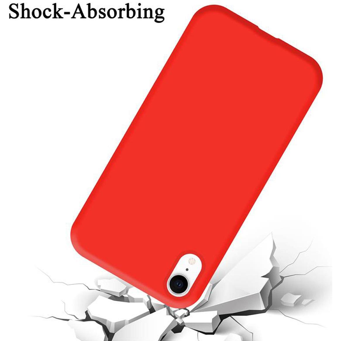 Thumbnail - Cadorabo TPU Liquid Silicone Case Cover (Apple iPhone XR), Smartphone Hülle, Rot