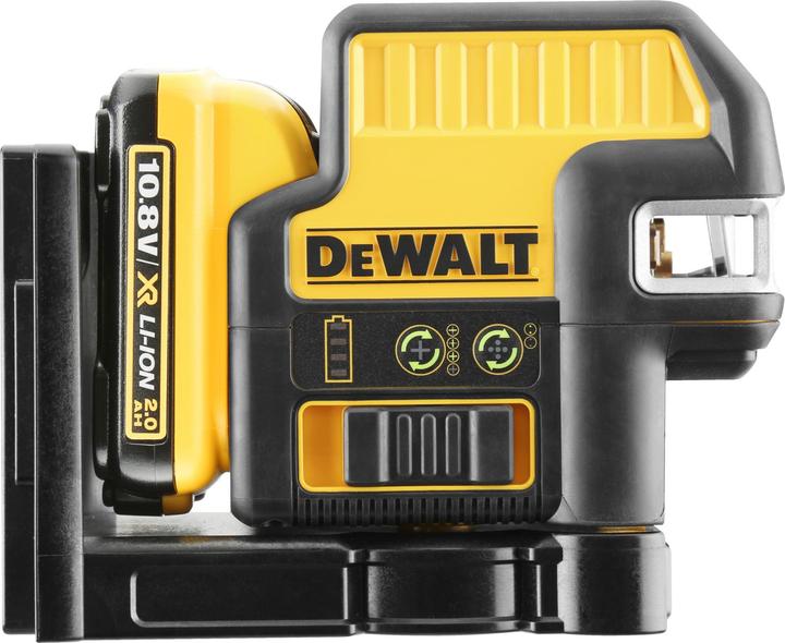 10.8 V / 2 Ah battery DCB127, Charger DCB107, Laser goggles green, Wall mount, Transport case, Laser target plate