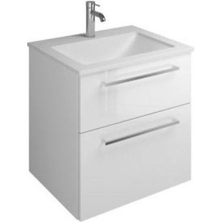 burgbad, Badmöbelset, Eqio Mineralguss-Waschtisch inklusive Waschtischunterschrank, Breite 620 mm