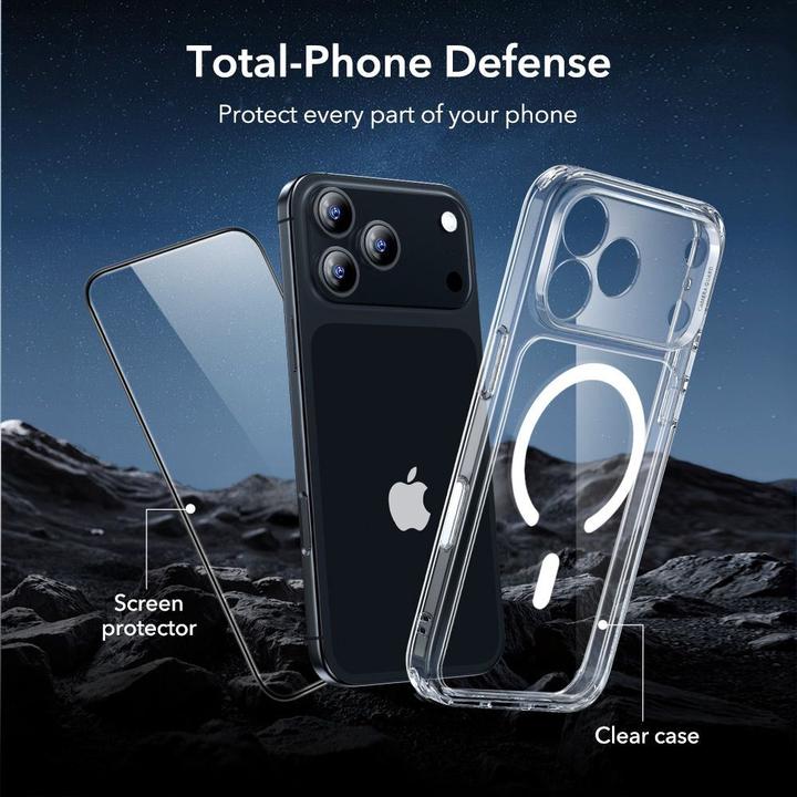Produktbild ESR Classic Hybrid Magnetic Case (Camera Control), for iPhone 17 Pro, Clear (Apple iPhone 17 Pro)