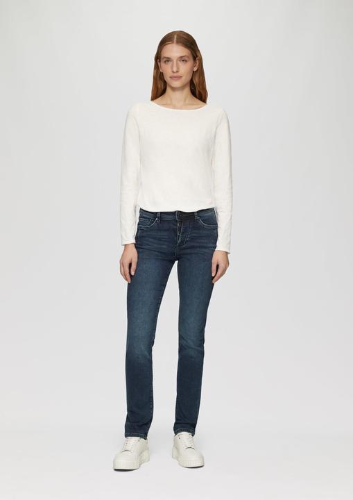 Actual product image S.Oliver Jeans-Hose Jeans Betsy / Slim Fit / Mid Rise / Slim Leg / Knopfdetail (W34/L28)