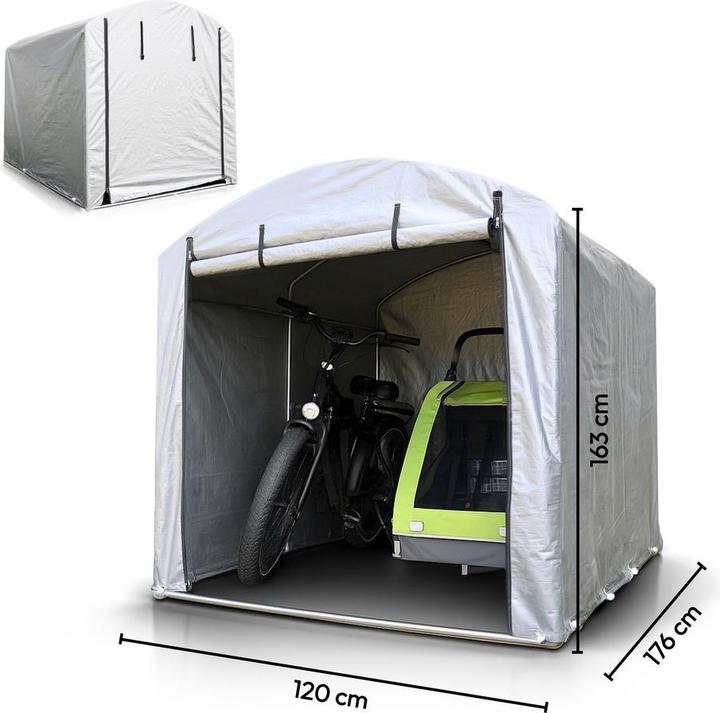 Produktbild Novaterra Fahrrad-Garage, anthrazit 120 x 176 x 163 cm