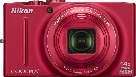 Nikon Coolpix S8200, 16MP, 14x Zoom, FullHD-Movies, Rot - Digitec