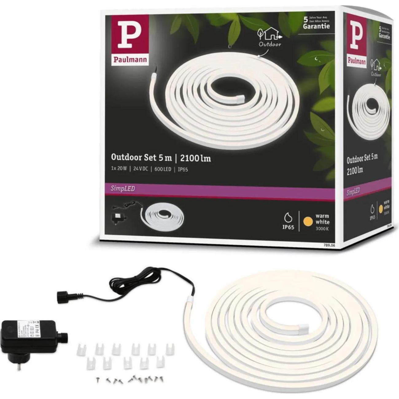 Thumbnail - Paulmann, LED Streifen, SimpLED (Warmweiss, 500 cm, Indoor)