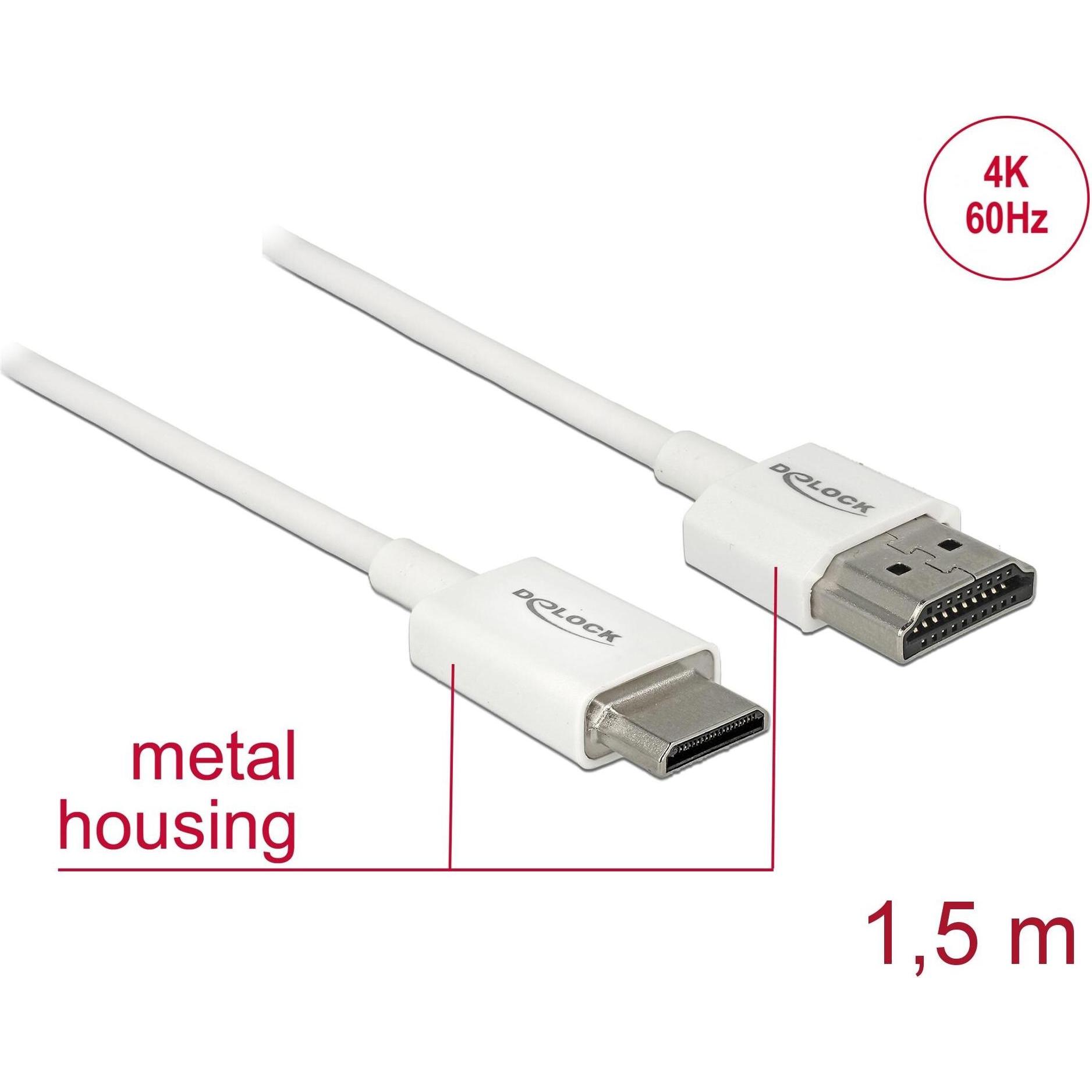Thumbnail - Delock HDMI (Typ A) — mini HDMI (Typ C) (1.50 m, HDMI), Video Kabel