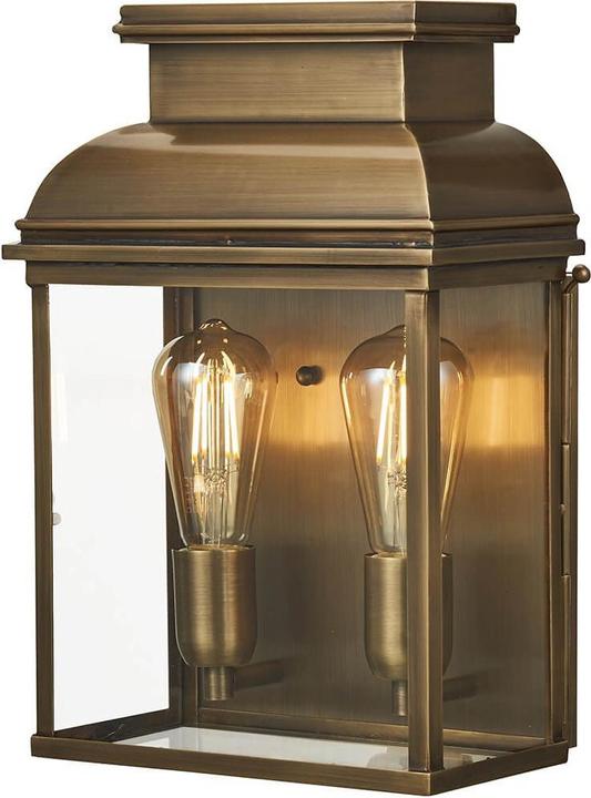 Actual product image Elstead Lighting Old Bailey outdoor wall light E27 2-gang aged brass IP44 (E27)