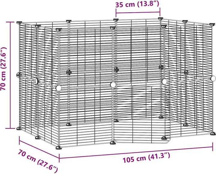 Produktbild vidaXL Haustierkäfig