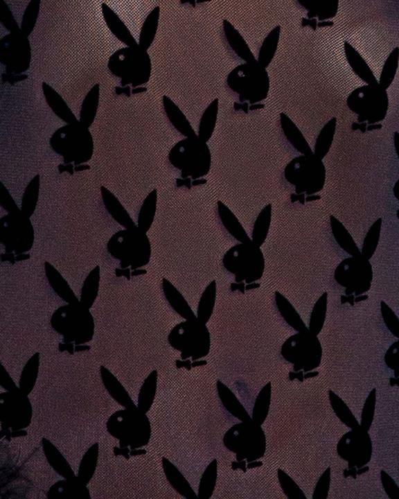 Actual product image Playboy Lingerie - Bunny Noir Slip Dress (XL)