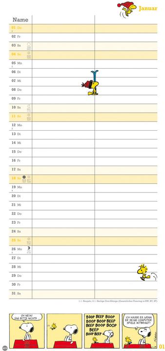 Actual product image Peanuts Planer Wir zwei 2026 (Hardcover, German)