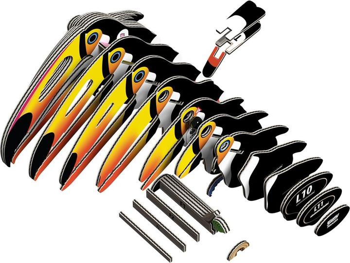 Actual product image Eugy 3D toucan craft kit (MQ6)