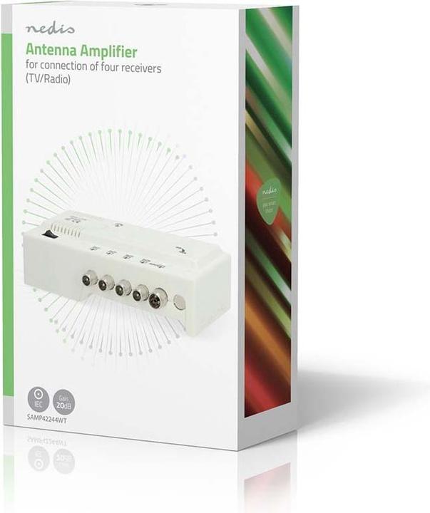 Actual product image Nedis CATV-Verstärker | Verstärkung dBi (bei Antennenkabel): 20 dB | 47 - 694 MHz | Anzahl der Ausgä (Amplifier)