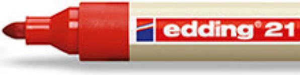 Actual product image Edding Permanent Marker 21 (Red, 1.50 mm, 1 x)