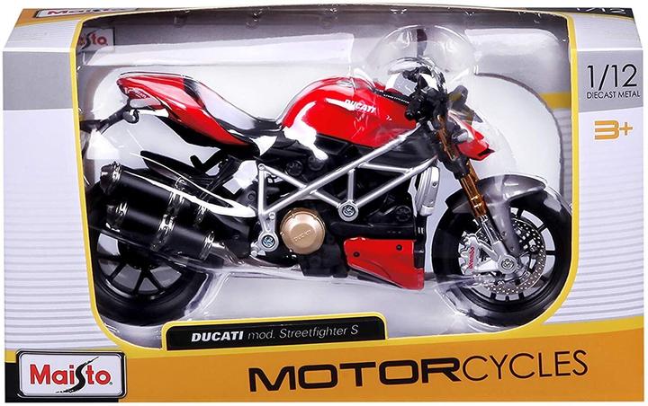 Actual product image Maisto 1:12 Model motorbike Ducati mod Streetfighter S