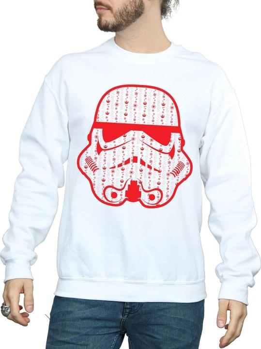 Produktbild Star Wars Christmas Stormtrooper Helmet Sweatshirt (M)