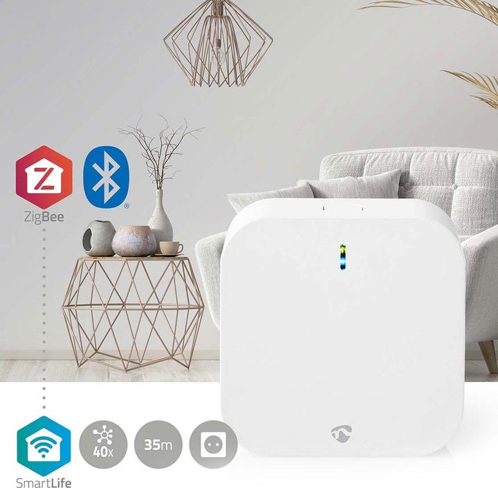Produktbild Nedis 2er-Set Smartes Heizkörperthermostat inkl. Zigbee-Gateway