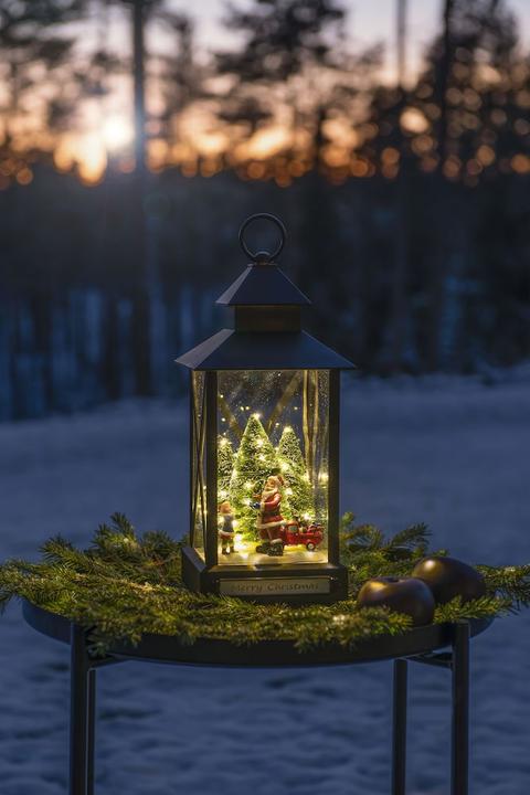 Produktbild Konstsmide LED-Laterne Weihnachtsmann mit Kind 15 x 32 cm