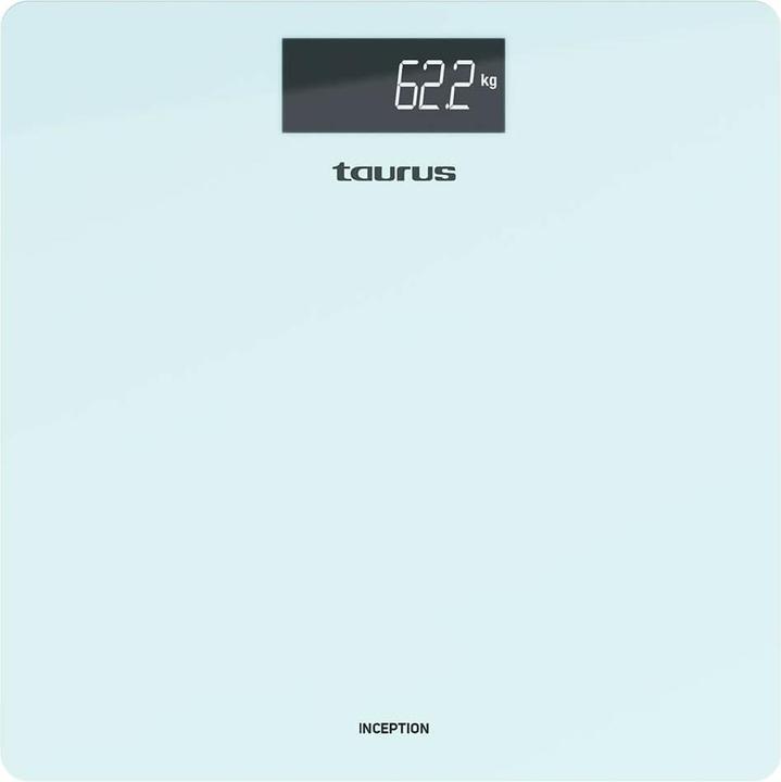 Immagine prodotto Taurus Bilancia pesapersone digitale Inception 28cm x 28cm in vetro temperato - Blu (180 kg)