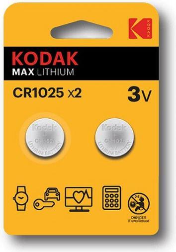Produktbild Kodak CR1025 Single-use battery Lithium - Batterie (2 Stk., CR1025)