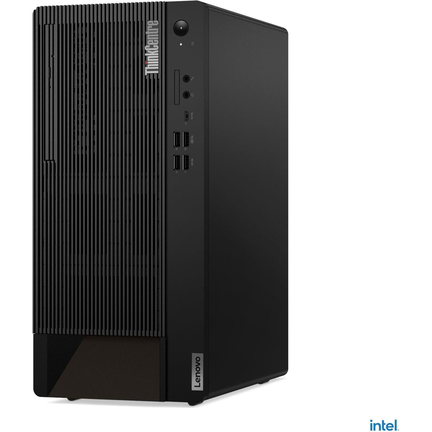 Lenovo ThinkCentre M90t Gen 4 (1000 GB, 32 GB, Intel Core i7-13700), PC, Schwarz