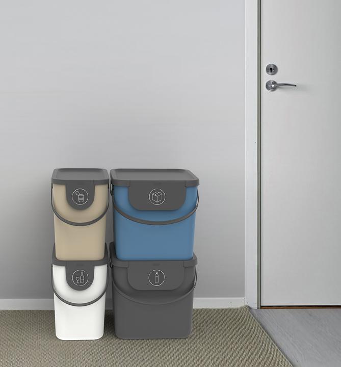 Immagine prodotto Rotho Albula 40 l contenitore per la raccolta differenziata, grigio (40 l)