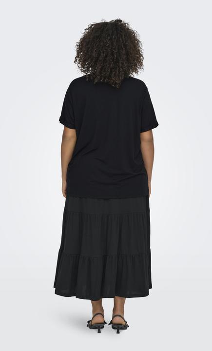 Produktbild Only Normal geschnitten Rundhals Umgeschlagene Ärmelbündchen T-Shirt T-shirt (M)