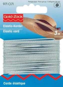 Actual product image Prym Elastic cord, silver 1.5 mm, card 3 m