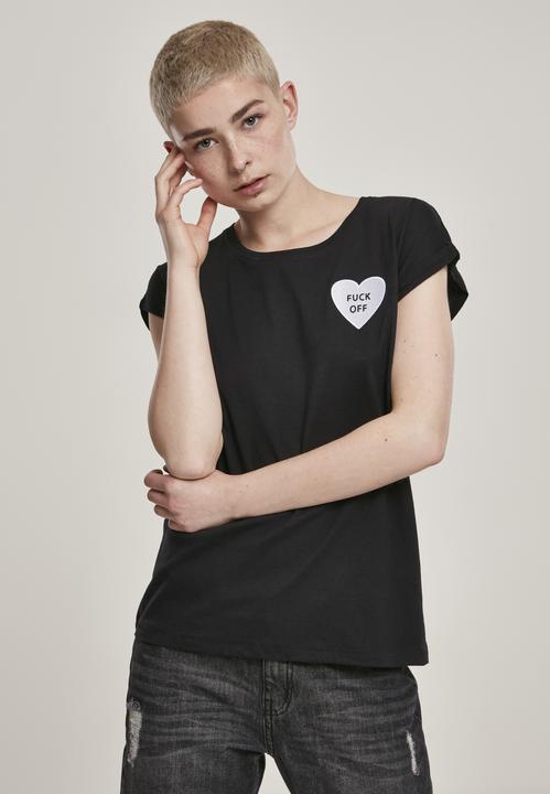 Produktbild Merchcode Ladies Fuck Off Heart Tee (XS)