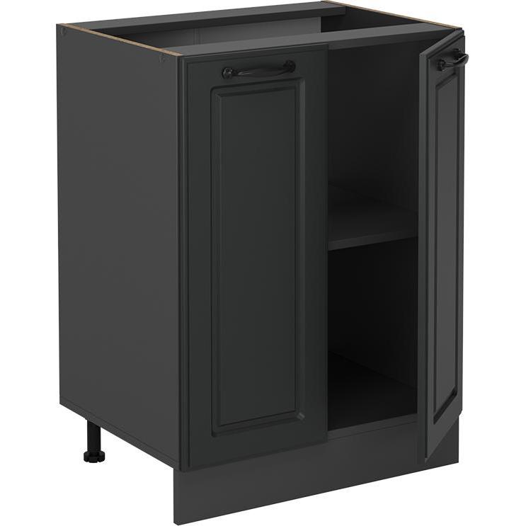 Vicco, Regal, Küchenunterschrank R-Line, Anthrazit Landhaus/Anthrazit, 60 cm ohne Arbeitsplatte